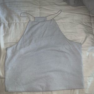 Me To We light blue crop top